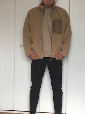 「GU（ジーユー）の（GU）スキニーフィットジーンズ（MEN ⁄ ジーンズ）」を使った、KeiGoさん（メンズ・176cm）の秋コーディネート