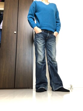 「UNTITLED（アンタイトル）のアイテム（パンツ）」を使った、ＭＩＫＩさん（レディース・164cm）の冬コーディネート