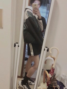 「ストリート服が好き」｜「アイテム（マウンテンパーカー）」を使った、さとうさん（レディース・161cm）の冬コーディネート