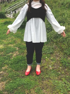 「la farfa SHOES（ラ・ファーファ シューズ）のアイテム」を使った、hinahina25さん（レディース・165cm）の春コーディネート