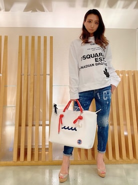 「muta（ムータ）のアイテム（バッグ）」を使った、watanabe   maakoさん（レディース・161cm）の春コーディネート