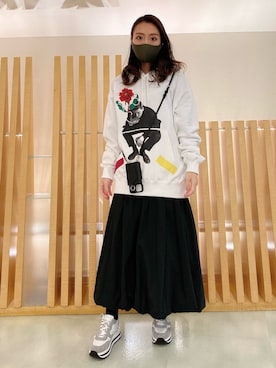 「ADDICT NOIR（アディクトノアー）のアイテム」を使った、watanabe   maakoさん（レディース・161cm）の春コーディネート
