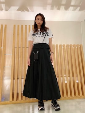 「ADDICT NOIR（アディクトノアー）のアイテム」を使った、watanabe   maakoさん（レディース・161cm）の春コーディネート