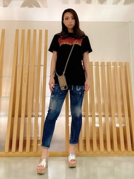 「DSQUARED2（ディースクエアード）のアイテム（帽子）」を使った、watanabe   maakoさん（レディース・161cm）の春コーディネート