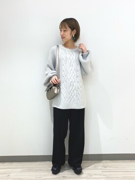 「PAGEBOY（ページボーイ）のハクミニショルダーBAG（ショルダーバッグ）」を使った、 ｱ ﾔ ﾅ .さん（レディース・151cm）の秋コーディネート