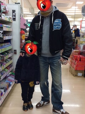 「瞬足（シュンソク）のアイテム」を使った、K.S.さん（メンズ・170cm）の冬コーディネート