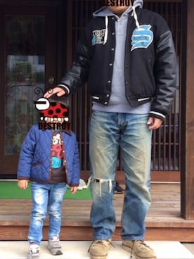 「SEVENDAYS=SUNDAY（セブンデイズサンデイ）のアイテム（パーカー）」を使った、K.S.さん（メンズ・170cm）の冬コーディネート