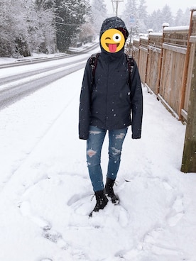 「Ardeneのアイテム」を使った、ricoさん（レディース・163cm）の冬コーディネート