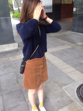 「BKK ORIGINALのアイテム」を使った、yaya_oyoungさん（レディース・166cm）の春コーディネート