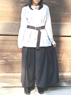 「お洒落好きな人と繋がりたい」｜「アイテム（ブーツ）」を使った、CCさん（レディース・154cm）の冬コーディネート