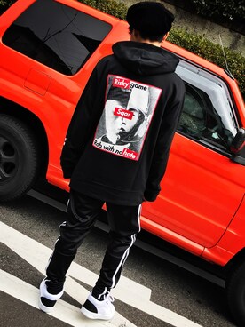 「SQUAIR（スクエア）のアイテム」を使った、しんぺぇ→フォロバ100%さん（メンズ・168cm）の冬コーディネート