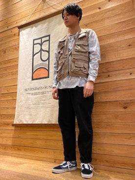 「ROTHCO（ロスコ）のアイテム（トップス）」を使った、izumiさん（メンズ・171cm）の春コーディネート