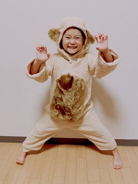 「halloween」｜「アイテム（オールインワン・サロペット）」を使った、koma1109さん（キッズ・100cm）の秋コーディネート