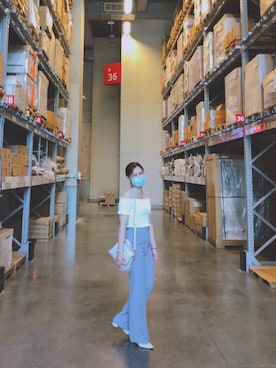 「OWN（オウン）のアイテム」を使った、Conniewuuさん（レディース・158cm）の夏コーディネート