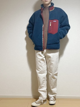 「レトロX」｜「アイテム（ブルゾン）」を使った、Eddieさん（メンズ・168cm）の冬コーディネート