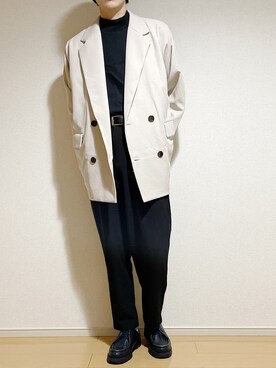 「epnok」｜「アイテム（その他シューズ）」を使った、Eddieさん（メンズ・168cm）の冬コーディネート