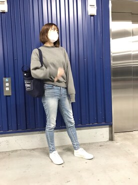 「SLY LANG（スライラング）のアイテム」を使った、まさる。さん（レディース・164cm）の春コーディネート