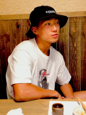 「RATS（ラッツ）のアイテム（帽子）」を使った、kgroさん（メンズ・170cm）の夏コーディネート