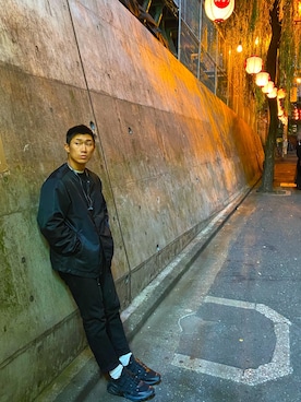 「アイテム（ブルゾン）」を使った、kgroさん（メンズ・170cm・30代）の秋コーディネート