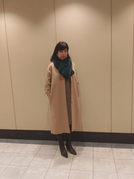 「NARACAMICIE（ナラカミーチェ）のアイテム（ダウンジャケット/コート）」を使った、Iさん（レディース・166cm）の秋コーディネート