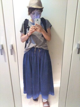 「n100（エヌワンハンドレッド）のアイテム」を使った、まゆみんさん（レディース・153cm）の春コーディネート