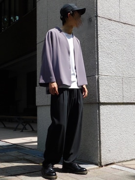「Lui's（ルイス）のアイテム（帽子）」を使った、ヒロガさん（メンズ・170cm）の春コーディネート