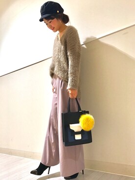 「RANDA（ランダ）のアイテム（財布/小物）」を使った、yunaさん（レディース・152cm）の秋コーディネート