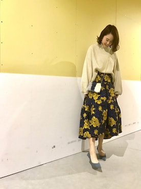 「RANDA（ランダ）のアイテム（財布/小物）」を使った、yunaさん（レディース・152cm）の冬コーディネート