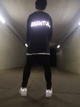「FOG ESSENTIALS（エフオージーエッセンシャルズ）のアイテム（トップス）」を使った、ysさん（メンズ・165cm）の夏コーディネート