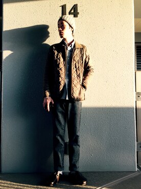 「LEMINOR（ルミノール）のアイテム」を使った、くるまやさん（メンズ・165cm）の冬コーディネート