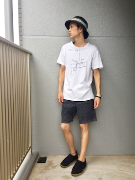 「ROGAN（ローガン）のアイテム」を使った、くるまやさん（メンズ・165cm）の夏コーディネート