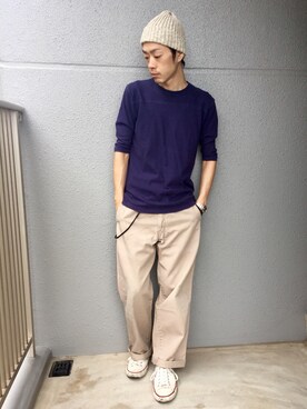 「ENTRY SG（エントリーエスジー）のアイテム」を使った、くるまやさん（メンズ・165cm）の夏コーディネート