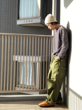 「M65」｜くるまやさん（メンズ・165cm）の冬コーディネート