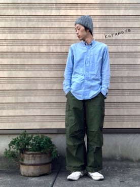 「M65」｜くるまやさん（メンズ・165cm）の冬コーディネート