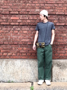 「alternative（オルタナティブ）のアイテム」を使った、くるまやさん（メンズ・165cm）の春コーディネート