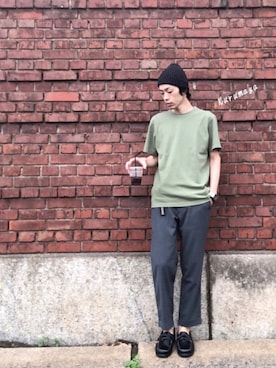 「インスタグラム」｜「アイテム（その他）」を使った、くるまやさん（メンズ・165cm）の夏コーディネート