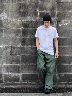 「ROGAN（ローガン）のアイテム」を使った、くるまやさん（メンズ・165cm）の夏コーディネート