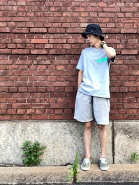 「COMPLETE FINESSE（コンプリートフィネス）のアイテム」を使った、くるまやさん（メンズ・165cm）の夏コーディネート