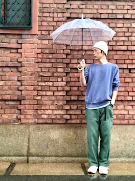 「MIXTA（ミクスタ）のアイテム」を使った、くるまやさん（メンズ・165cm）の秋コーディネート