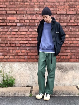 「MIXTA（ミクスタ）のアイテム」を使った、くるまやさん（メンズ・165cm）の秋コーディネート