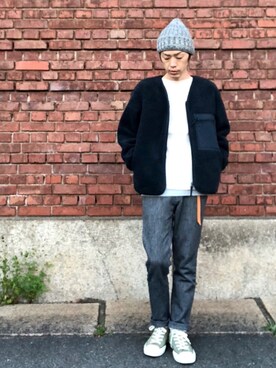 「LEMINOR（ルミノール）のアイテム」を使った、くるまやさん（メンズ・165cm）の秋コーディネート