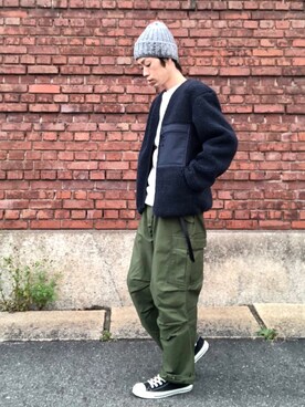 「LEMINOR（ルミノール）のアイテム」を使った、くるまやさん（メンズ・165cm）の秋コーディネート