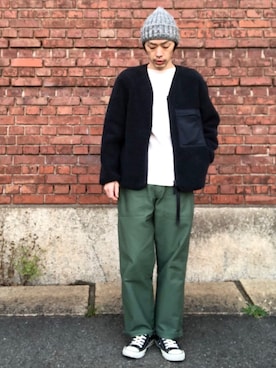 「LEMINOR（ルミノール）のアイテム」を使った、くるまやさん（メンズ・165cm）の冬コーディネート