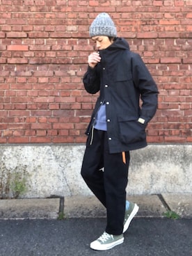 「MIXTA（ミクスタ）のアイテム」を使った、くるまやさん（メンズ・165cm）の冬コーディネート