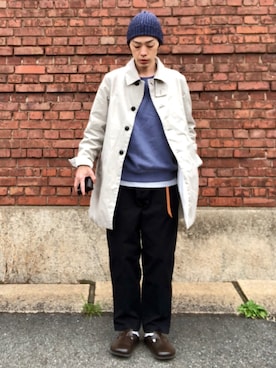 「MIXTA（ミクスタ）のアイテム」を使った、くるまやさん（メンズ・165cm）の春コーディネート