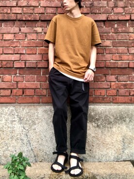 「Esperanto（エスペラント）のアイテム（アクセサリー）」を使った、くるまやさん（メンズ・165cm）の夏コーディネート