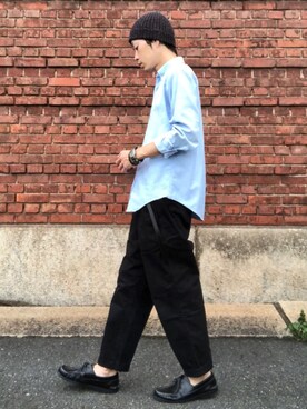 「Ralph Lauren」｜「アイテム（ニットキャップ/ビーニー）」を使った、くるまやさん（メンズ・165cm）の秋コーディネート