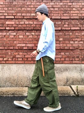 「Esperanto（エスペラント）のアイテム（アクセサリー）」を使った、くるまやさん（メンズ・165cm）の秋コーディネート