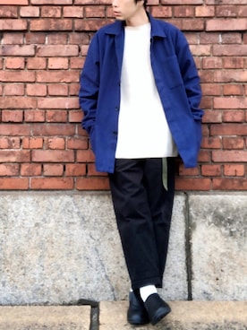 「WAIPER.inc（ワイパーインク）のアイテム（カバーオール）」を使った、くるまやさん（メンズ・165cm）の冬コーディネート