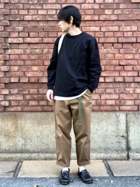 「MAPTOTE（ マップトート）のアイテム」を使った、くるまやさん（メンズ・165cm）の春コーディネート